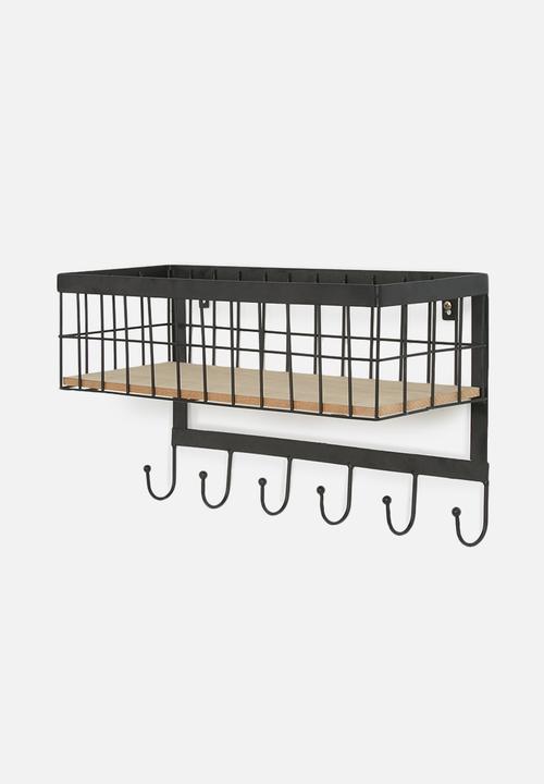 Present Time - Hanging kitchen basket - black