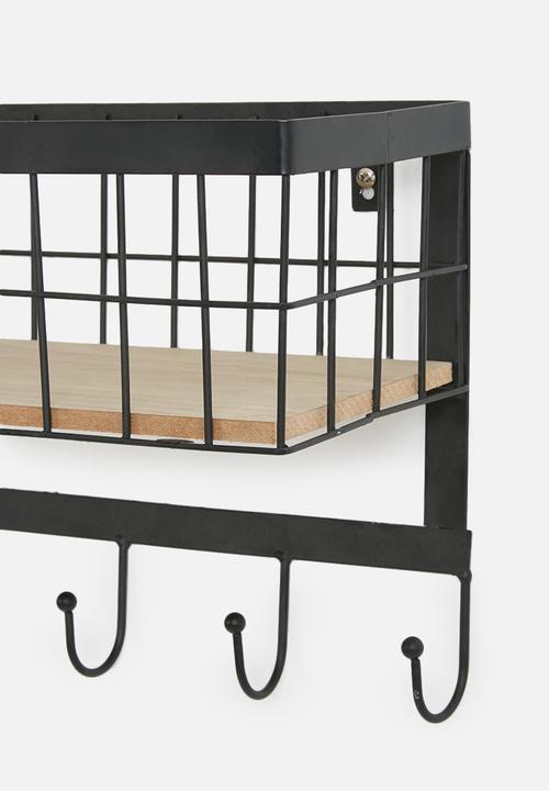 Present Time - Hanging kitchen basket - black