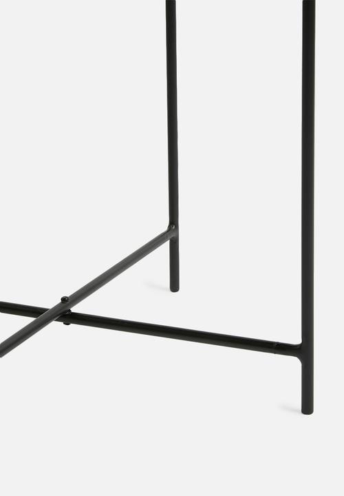 Present Time - Terrazzo side table - black