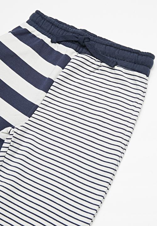 Cotton On - Kids Lewis track pants - navy & white