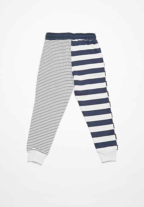 Cotton On - Kids Lewis track pants - navy & white
