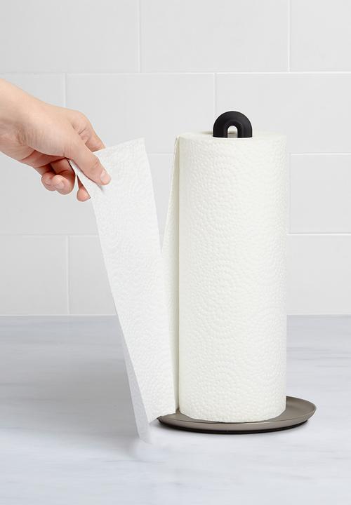 Umbra - Key hole paper towel holder - black & silver 