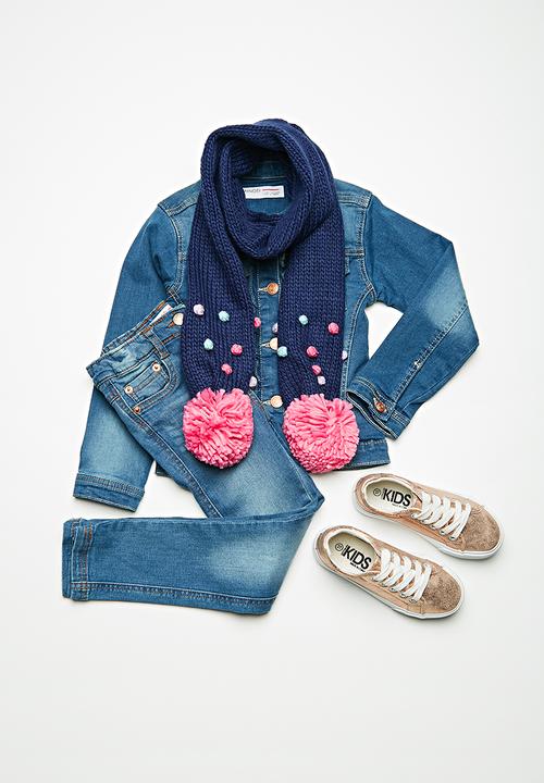 Cotton On - Kids pom pom scarf - multi 