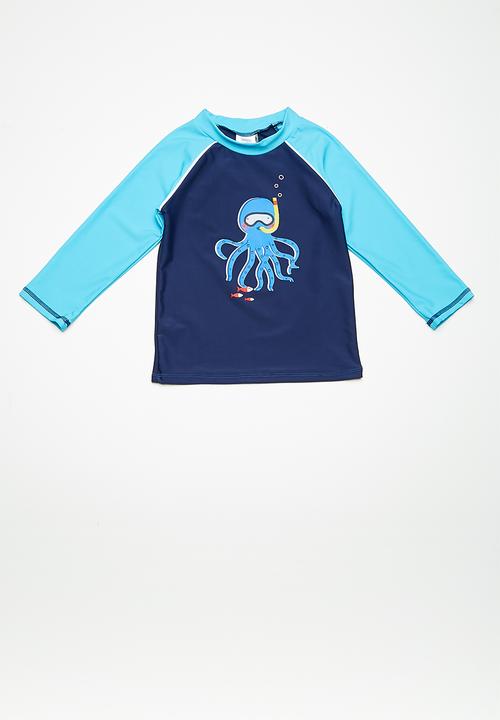 MINOTI - Kids boys octopus rash set - navy 