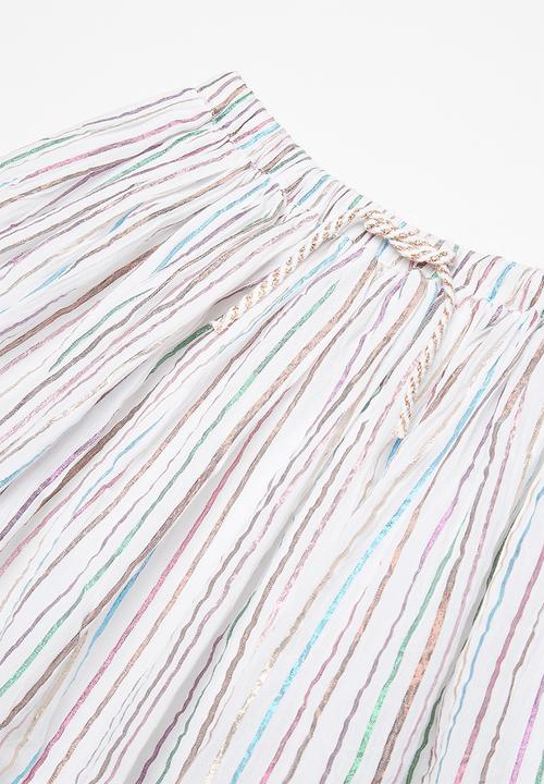 MINOTI - Kids girls candy stripe skirt - multi 