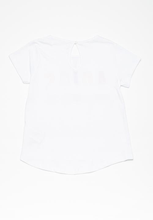 MINOTI - Kids girls adios T-shirt - white 