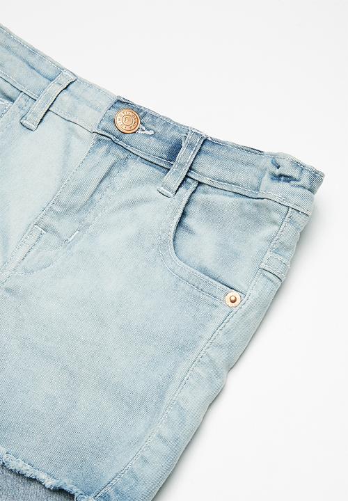 MINOTI - Kids girls denim shorts - blue 
