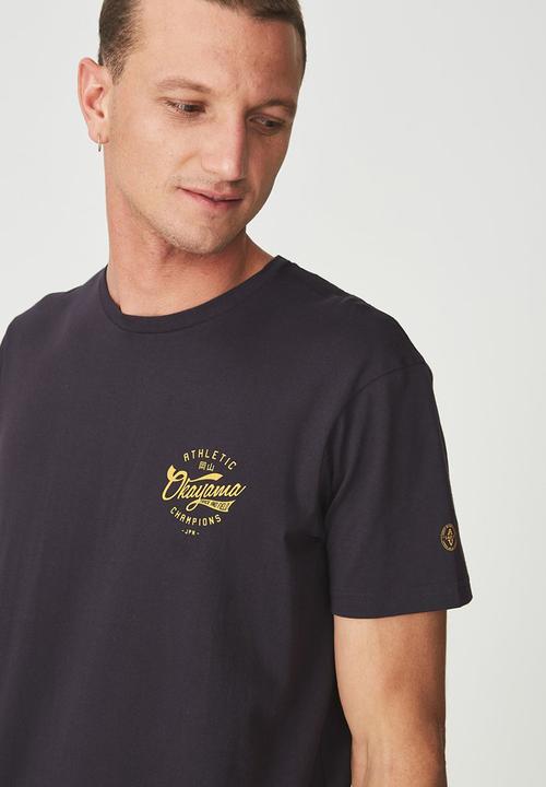 Cotton On - Tbar short sleeve tee - navy 