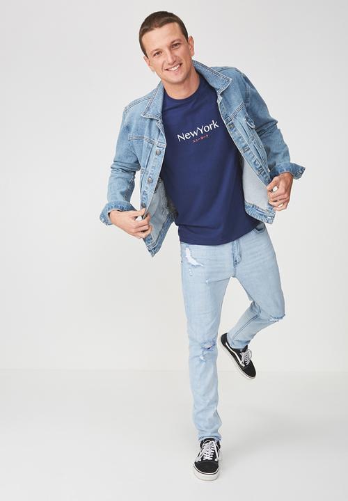 Cotton On - Tbar short sleeve tee - blue