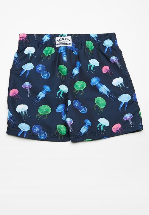MINOTI - Kids boys AOP jelly fish swim shorts - multi 