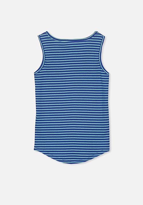 Cotton On - Brooke singlet  sleeveless - blue