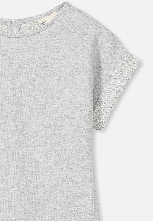 Cotton On - Sallianne short sleeve dress - grey 