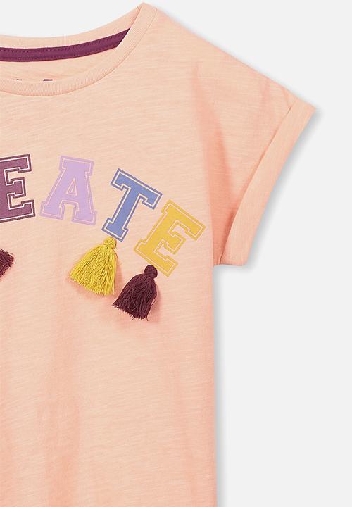 Cotton On - Anna short sleeve tee - peach 