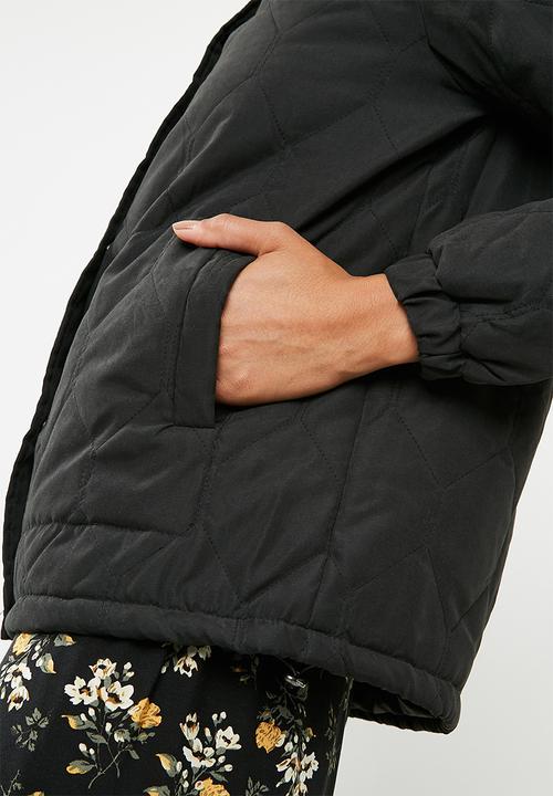 Jacqueline de Yong - Serena quilted jacket - black 