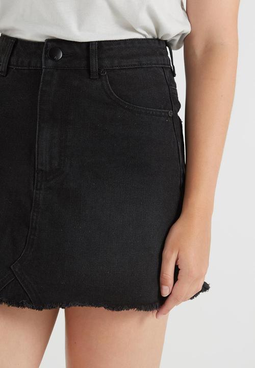 Cotton On - Mini denim skirt - black