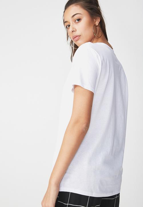 Cotton On - Tbar foxx T-shirt - white 