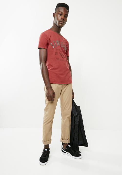 S.P.C.C - High density graphic printed tee - red 