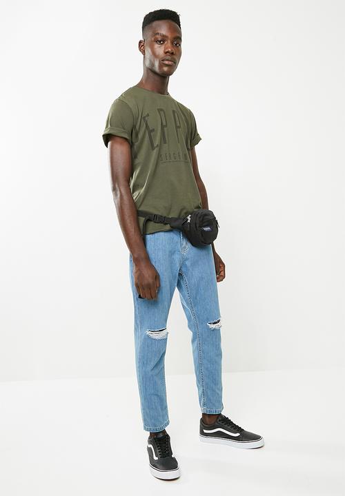 S.P.C.C - Raw edge printed tee - green 