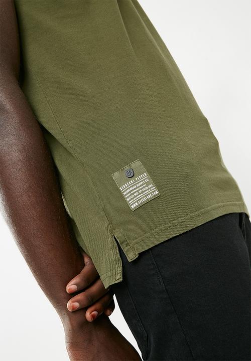 S.P.C.C - Overdyed pique golfer - green 