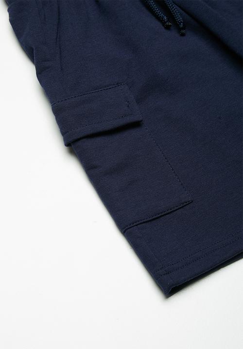 Superbalist - Draw cord utility shorts - navy