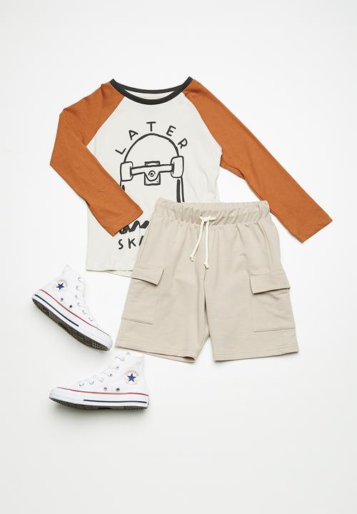 Superbalist - Draw cord utility shorts - beige 