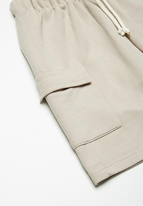 Superbalist - Draw cord utility shorts - beige 