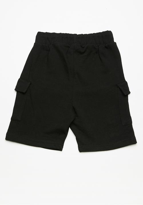 Superbalist - Draw cord utility shorts - black