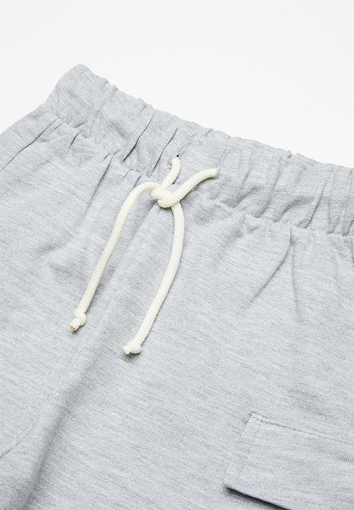 Superbalist - Draw cord utility shorts - grey 