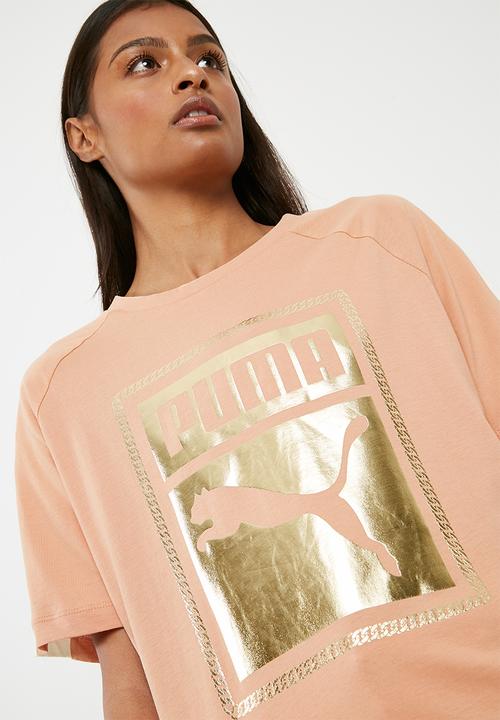 PUMA - T7 chains tee - tan 