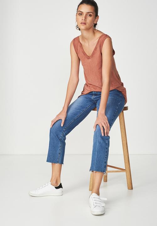Cotton On - Laura detail tank - tan