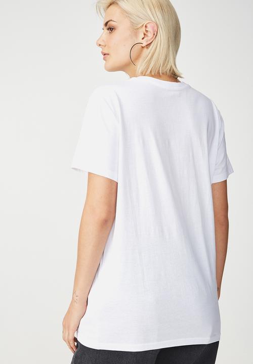Cotton On - Tbar fox graphic T-shirt - white