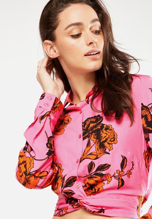 Cotton On - Twist front blouse - pink