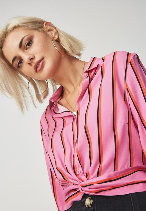 Cotton On - Twist front blouse - pink