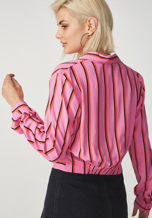 Cotton On - Twist front blouse - pink