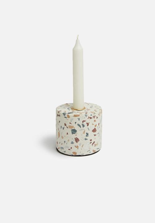 Present Time - Terrazzo candle holder - multi