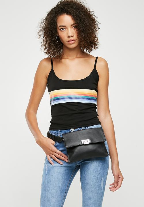 Missguided - Flat waist bag - black 