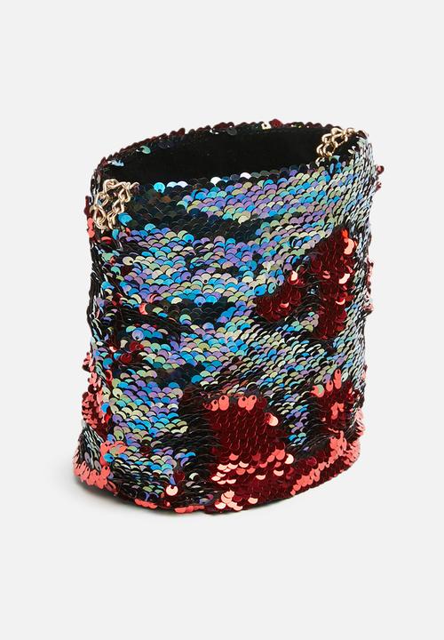 Missguided - Sequin cross body bag - multi