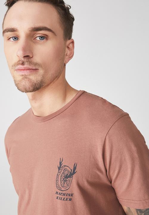 Cotton On - Tbar tee - brown