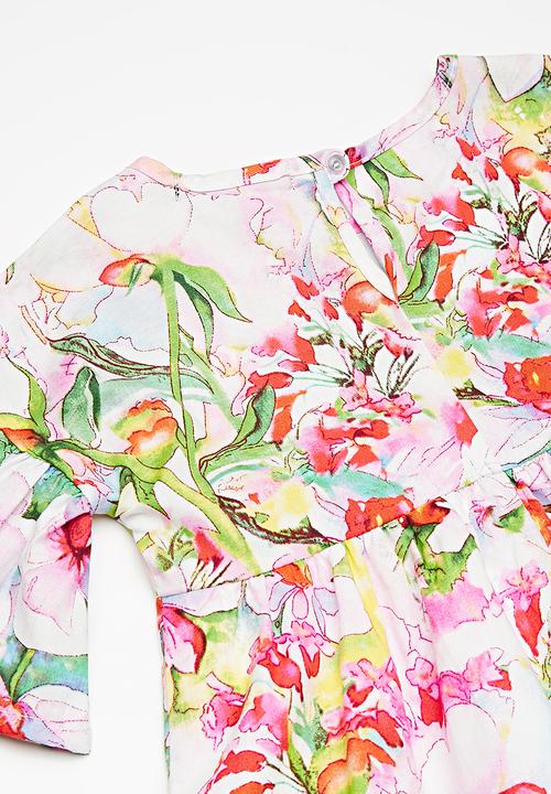 Superbalist - Fluted sleeve dress - multi