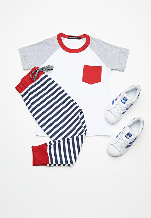 Superbalist - Kids boys 2 pack raglan tee - multi