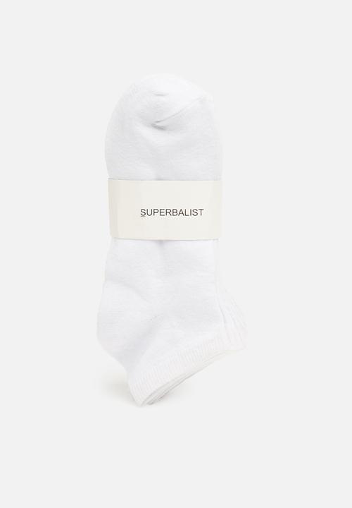 Superbalist - Low cut 5 pack socks - white