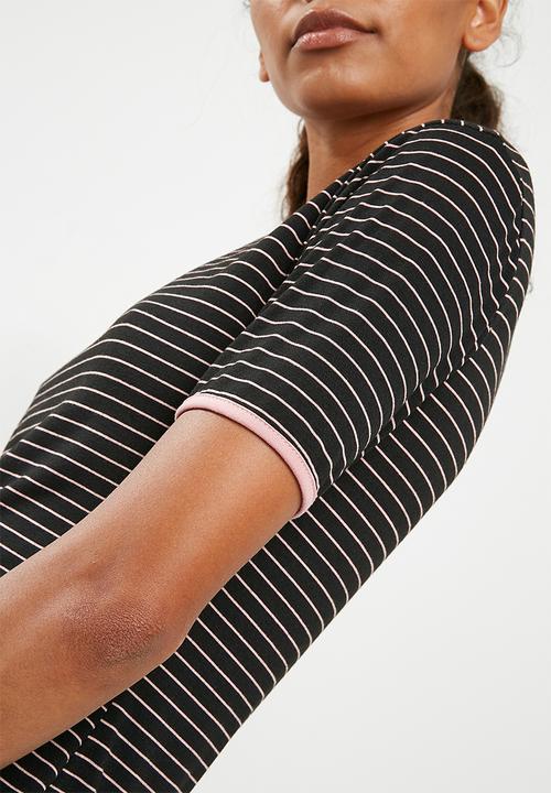 Superbalist - Ringer tee dress  strip