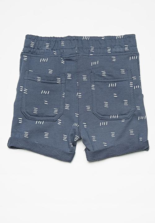 MINOTI - Kids boys fleece shorts - blue 