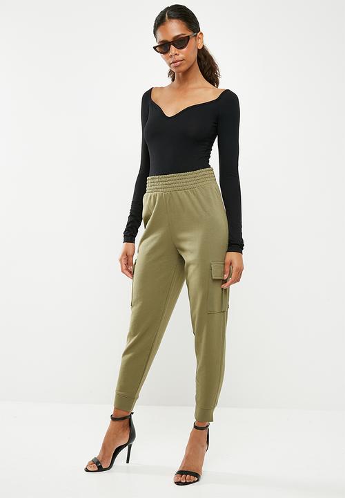 Missguided - Sweetheart neck long sleeve bodysuit - black 