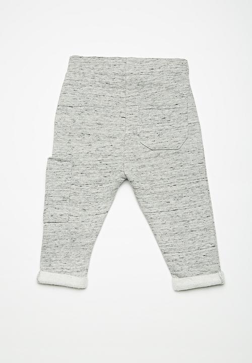 MINOTI - Kids boys marl jogger pants - grey 
