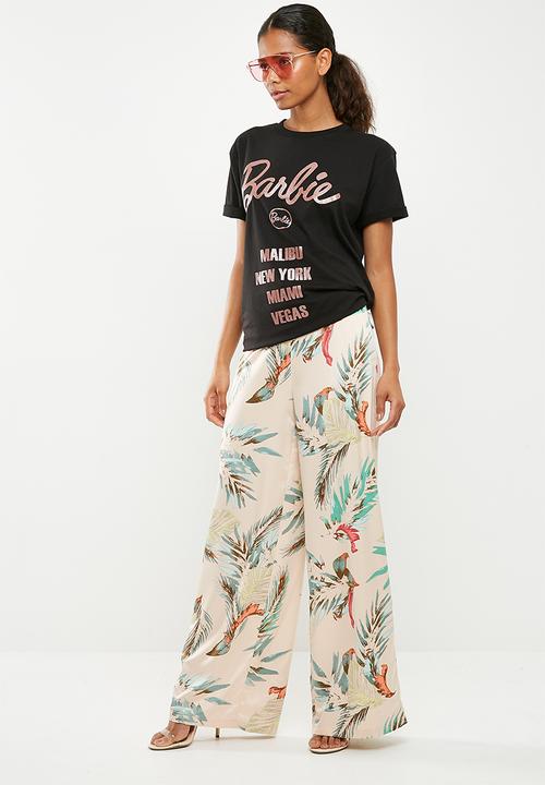 Missguided - Barbie cities T-shirt - black