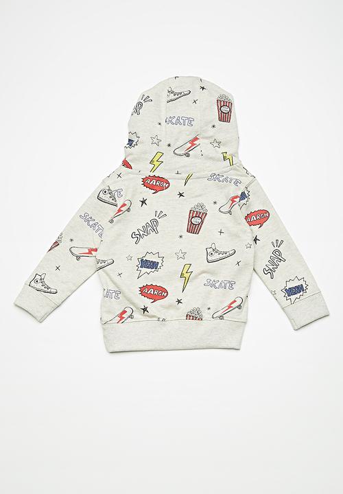 MINOTI - Kids boys hooded sweat top - grey