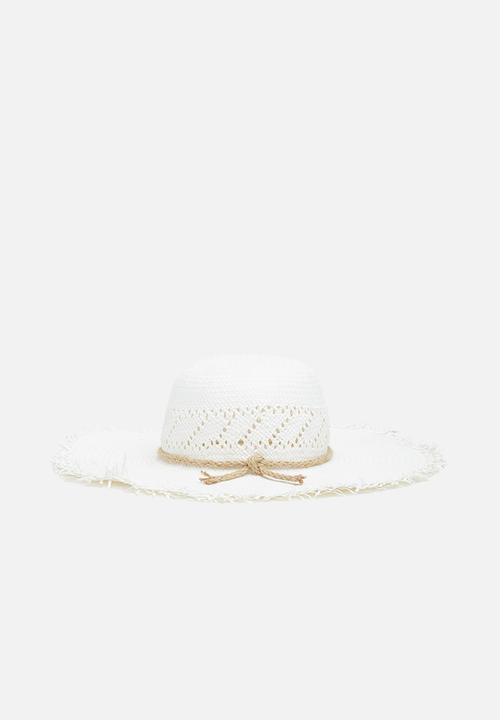 Superbalist - Straw sun hat - white