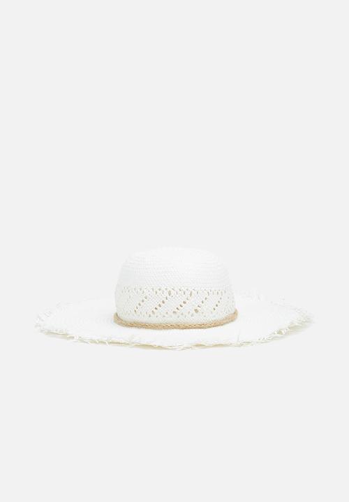 Superbalist - Straw sun hat - white