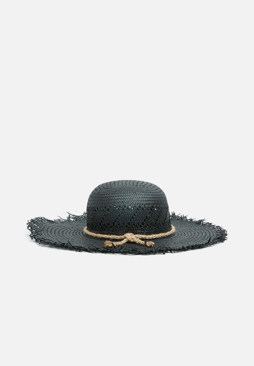 Superbalist - Straw sun hat - black